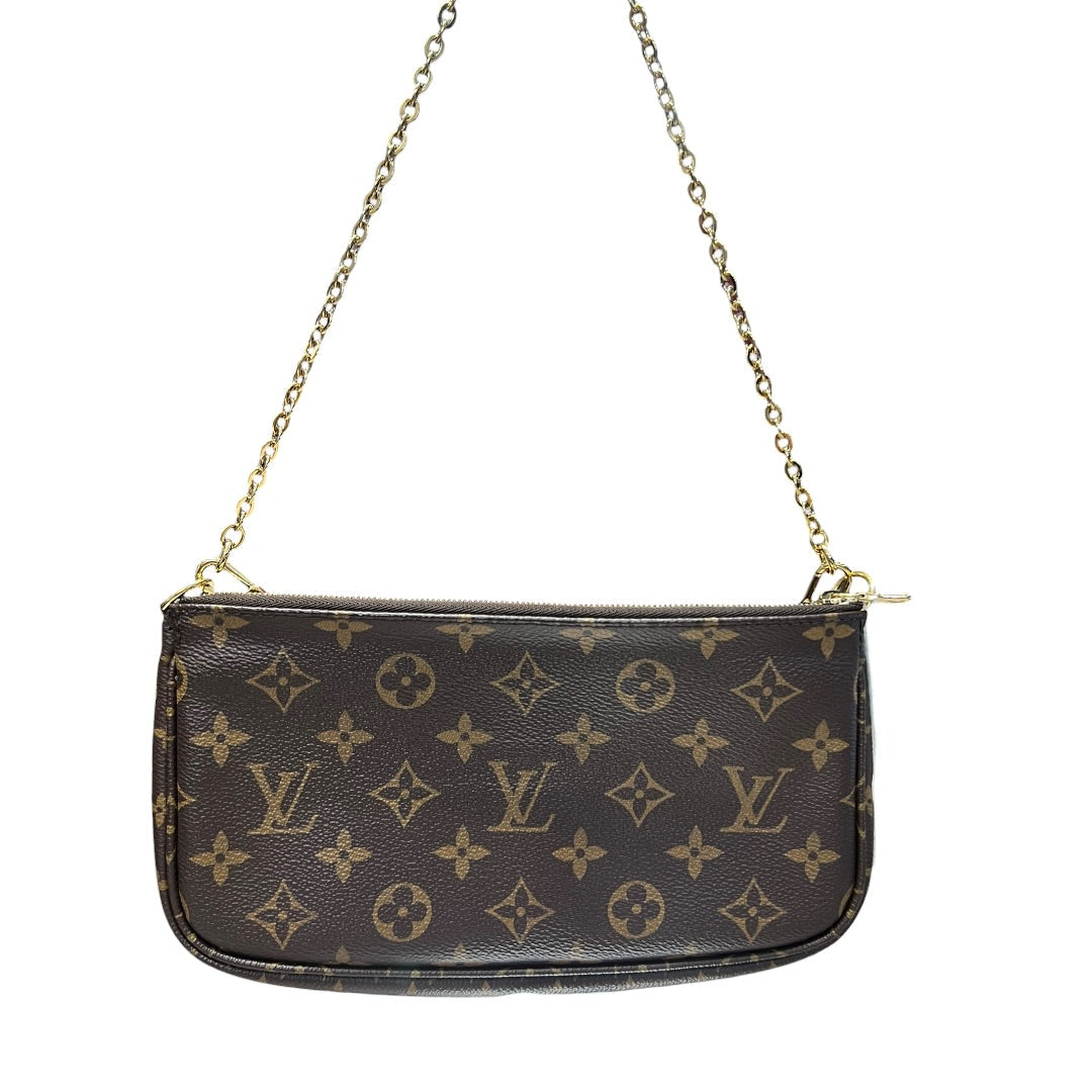 LOUIS VUITTON Monogram Multi Pochette Accessoires Crossbody Bag Brown Gold Hardware | Authentic Pre-Owned Luxury