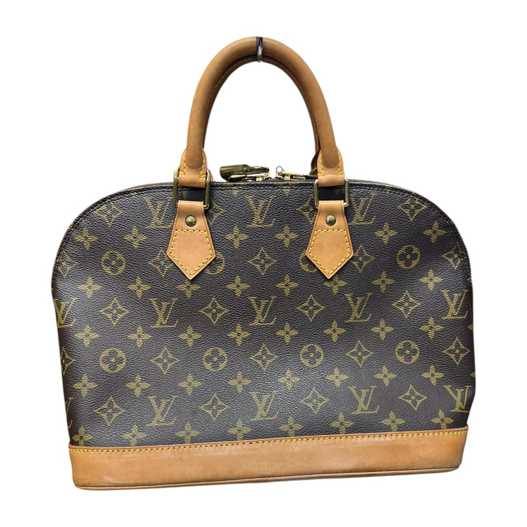 LOUIS VUITTON Monogram Alma PM Handbag Brown Gold Hardware | Authentic Pre-Owned Luxury