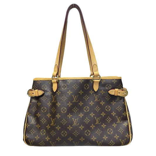 LOUIS VUITTON Monogram Batignolles Horizontal Tote Bag Brown Gold Hardware | Authentic Pre-Owned Luxury