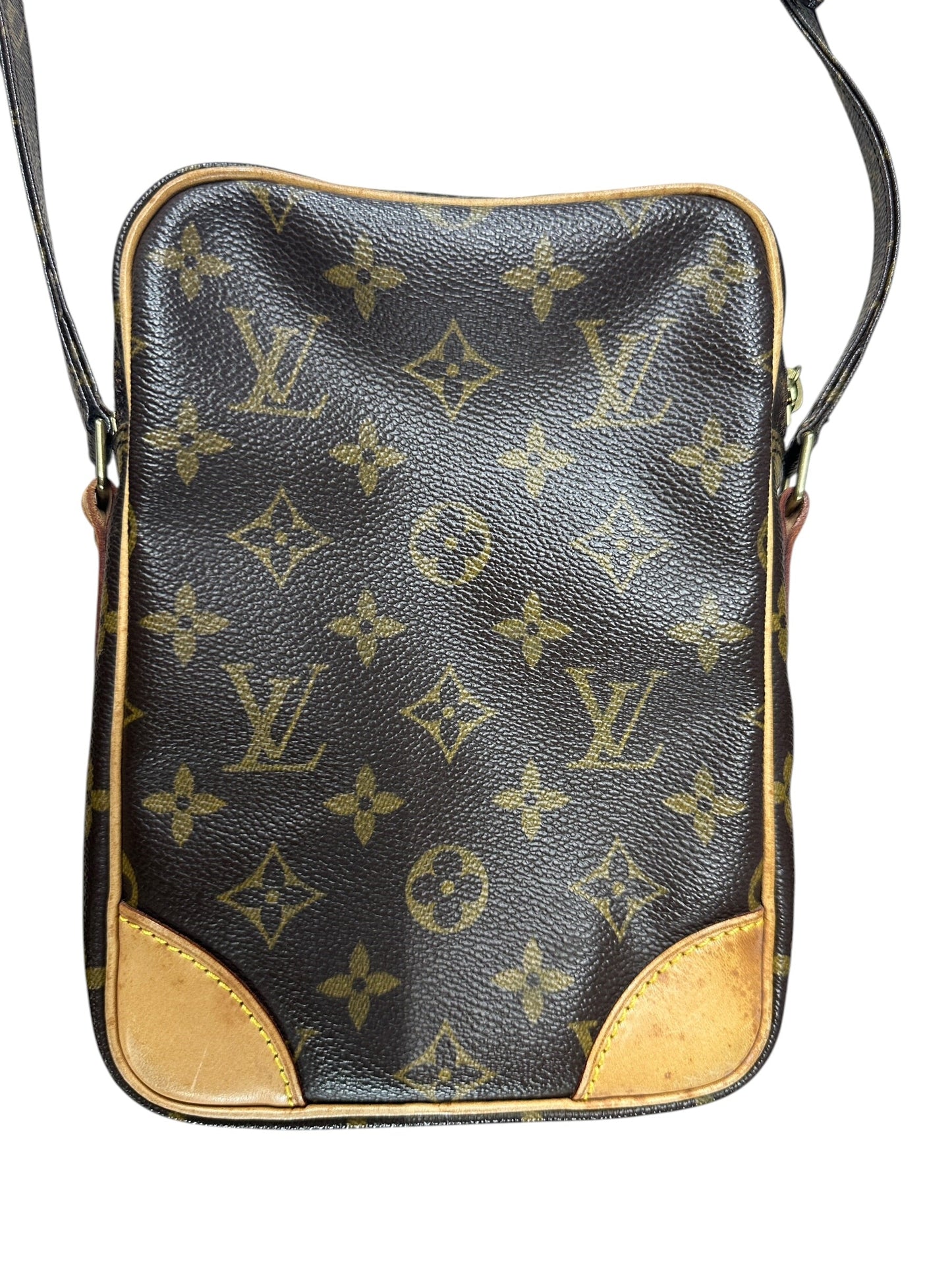 LOUIS VUITTON Monogram Danube Crossbody Bag Brown Gold Hardware | Authentic Pre-Owned Luxury