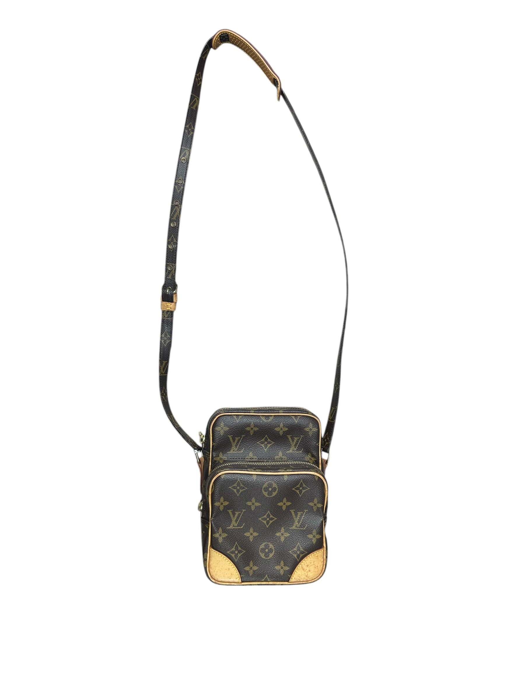 LOUIS VUITTON Monogram Danube Crossbody Bag Brown Gold Hardware | Authentic Pre-Owned Luxury