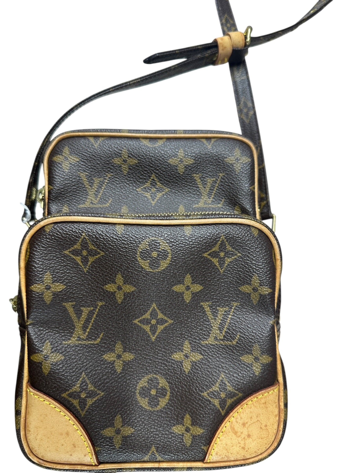 LOUIS VUITTON Monogram Danube Crossbody Bag Brown Gold Hardware | Authentic Pre-Owned Luxury