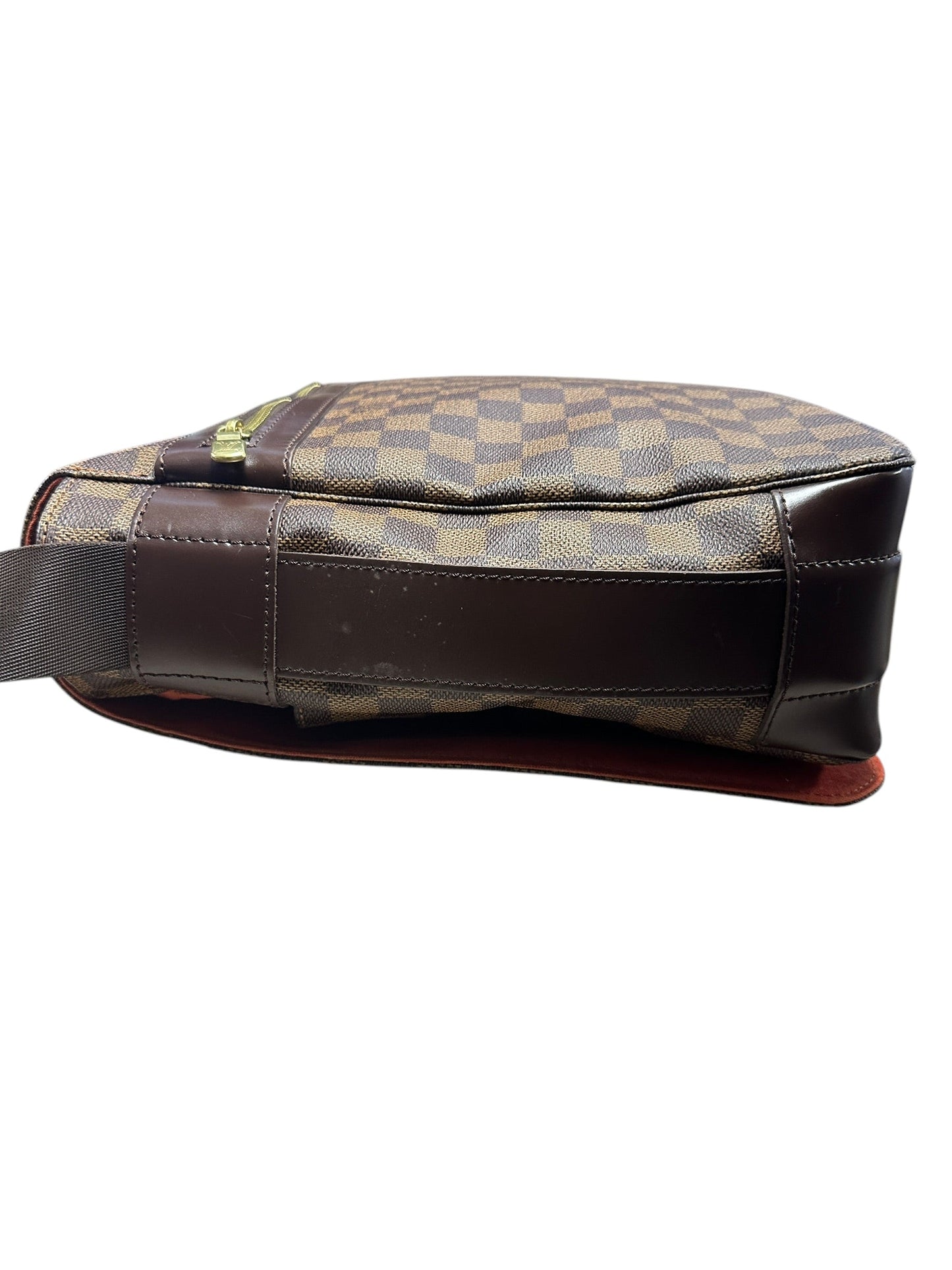 LOUIS VUITTON Damier Ebene Bastille Messenger Bag Brown Gold Hardware | Authentic Pre-Owned Luxury