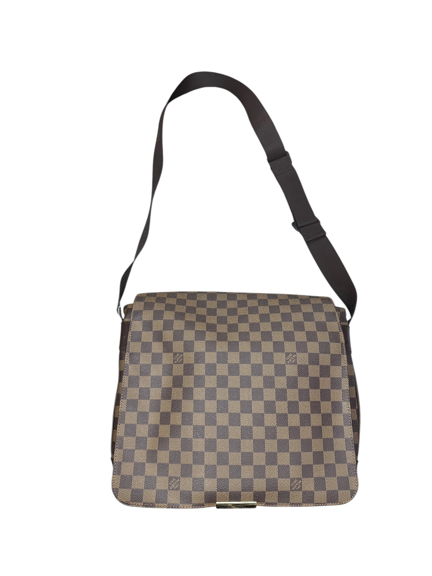 LOUIS VUITTON Damier Ebene Bastille Messenger Bag Brown Gold Hardware | Authentic Pre-Owned Luxury