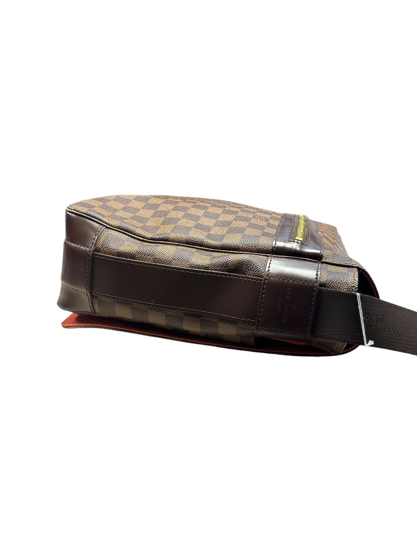 LOUIS VUITTON Damier Ebene Bastille Messenger Bag Brown Gold Hardware | Authentic Pre-Owned Luxury