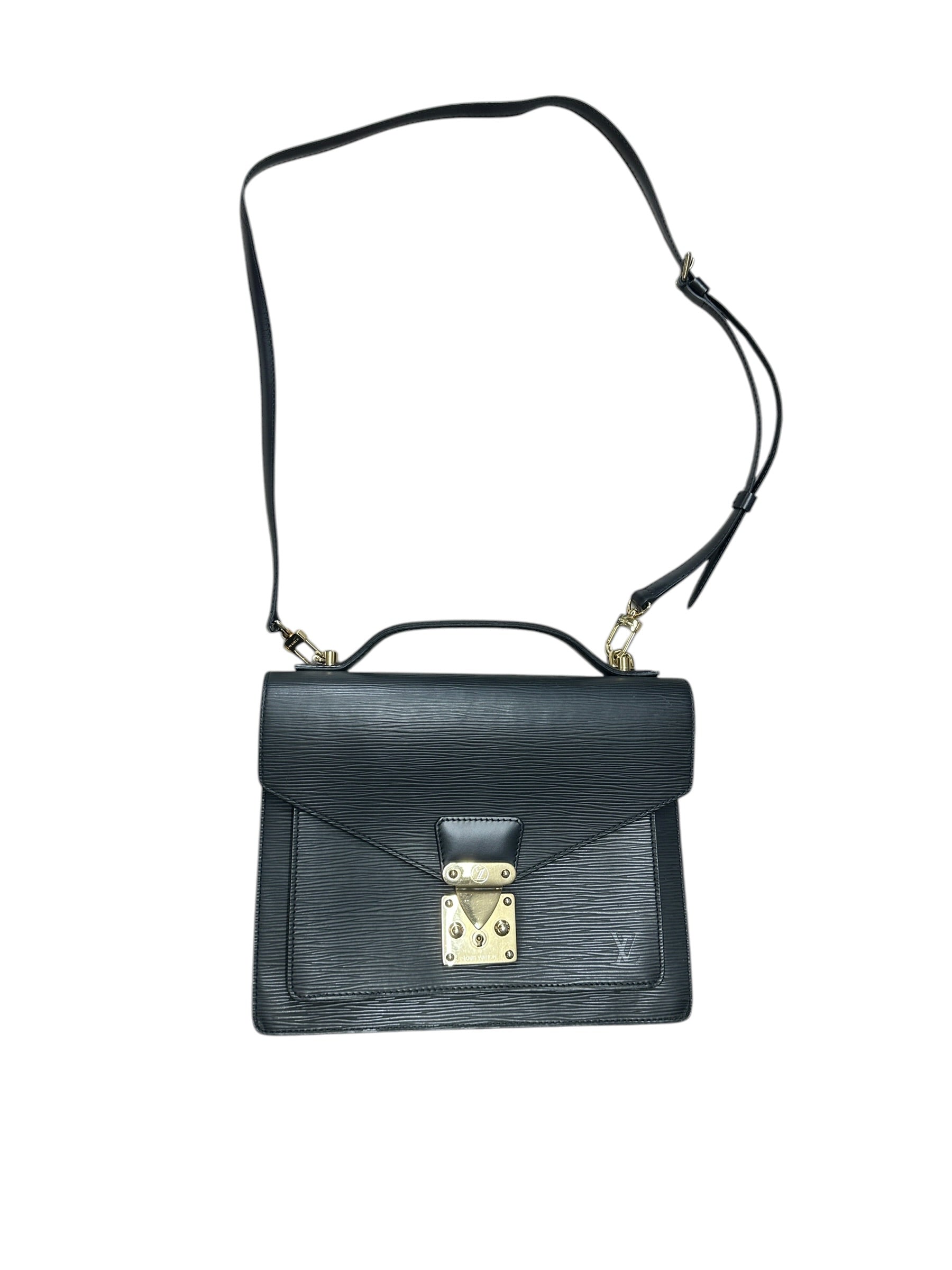 LOUIS VUITTON Epi Locky BB Handbag Black Gold Hardware | Authentic Pre-Owned Luxury