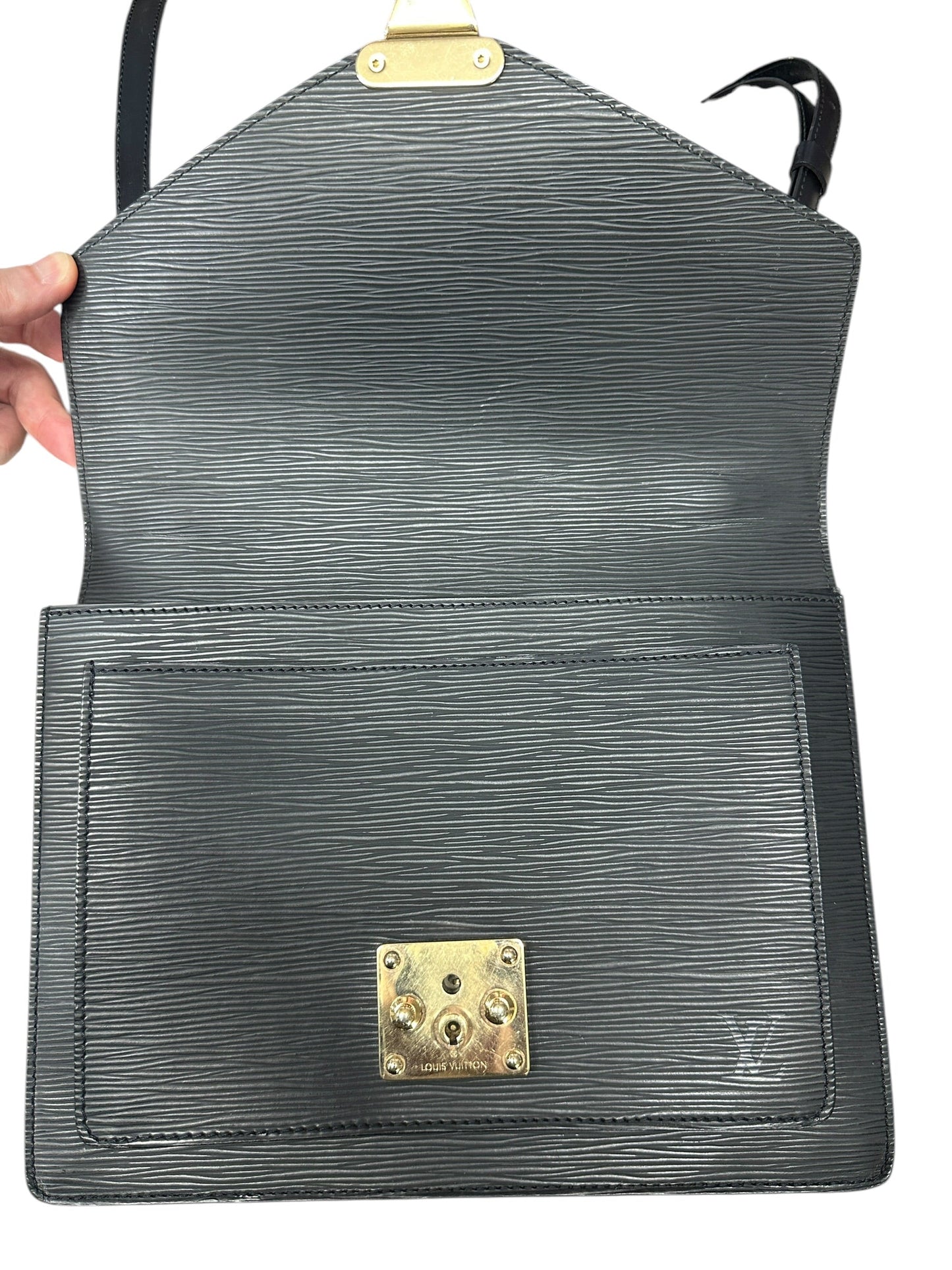 LOUIS VUITTON Epi Locky BB Handbag Black Gold Hardware | Authentic Pre-Owned Luxury