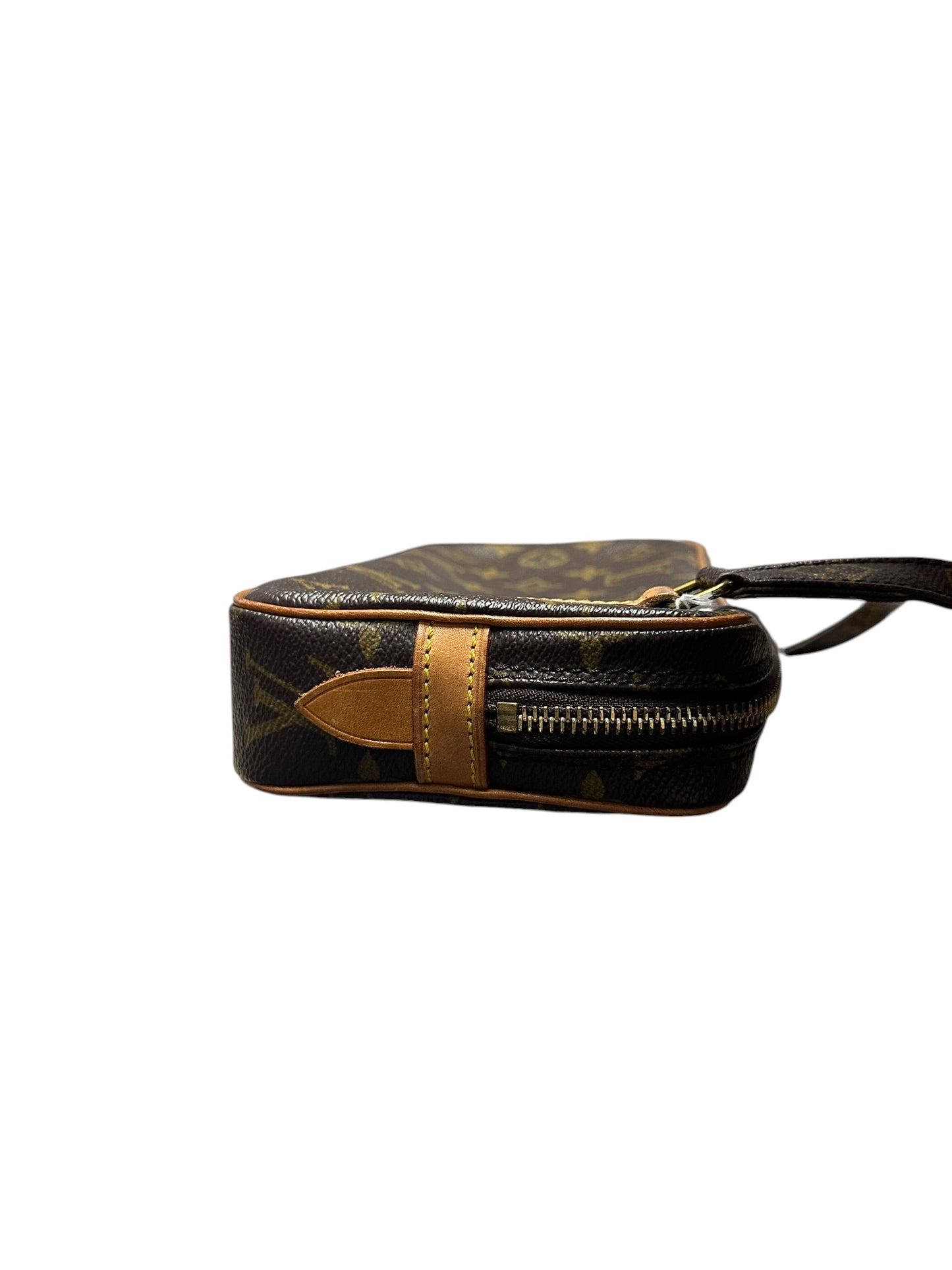LOUIS VUITTON Monogram Pochette Marly Bandouliere Crossbody Bag Brown Gold Hardware | Authentic Pre-Owned Luxury