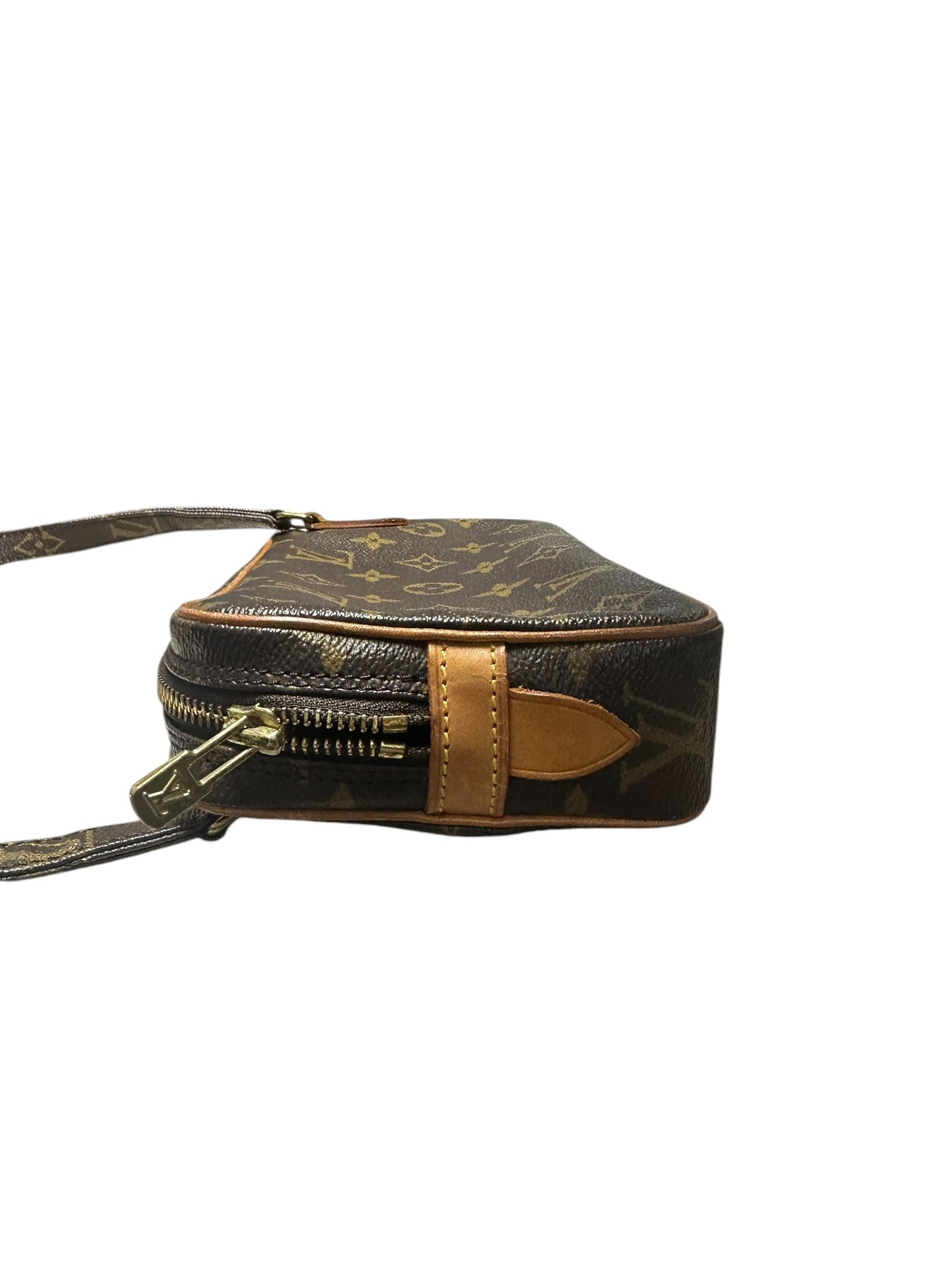 LOUIS VUITTON Monogram Pochette Marly Bandouliere Crossbody Bag Brown Gold Hardware | Authentic Pre-Owned Luxury