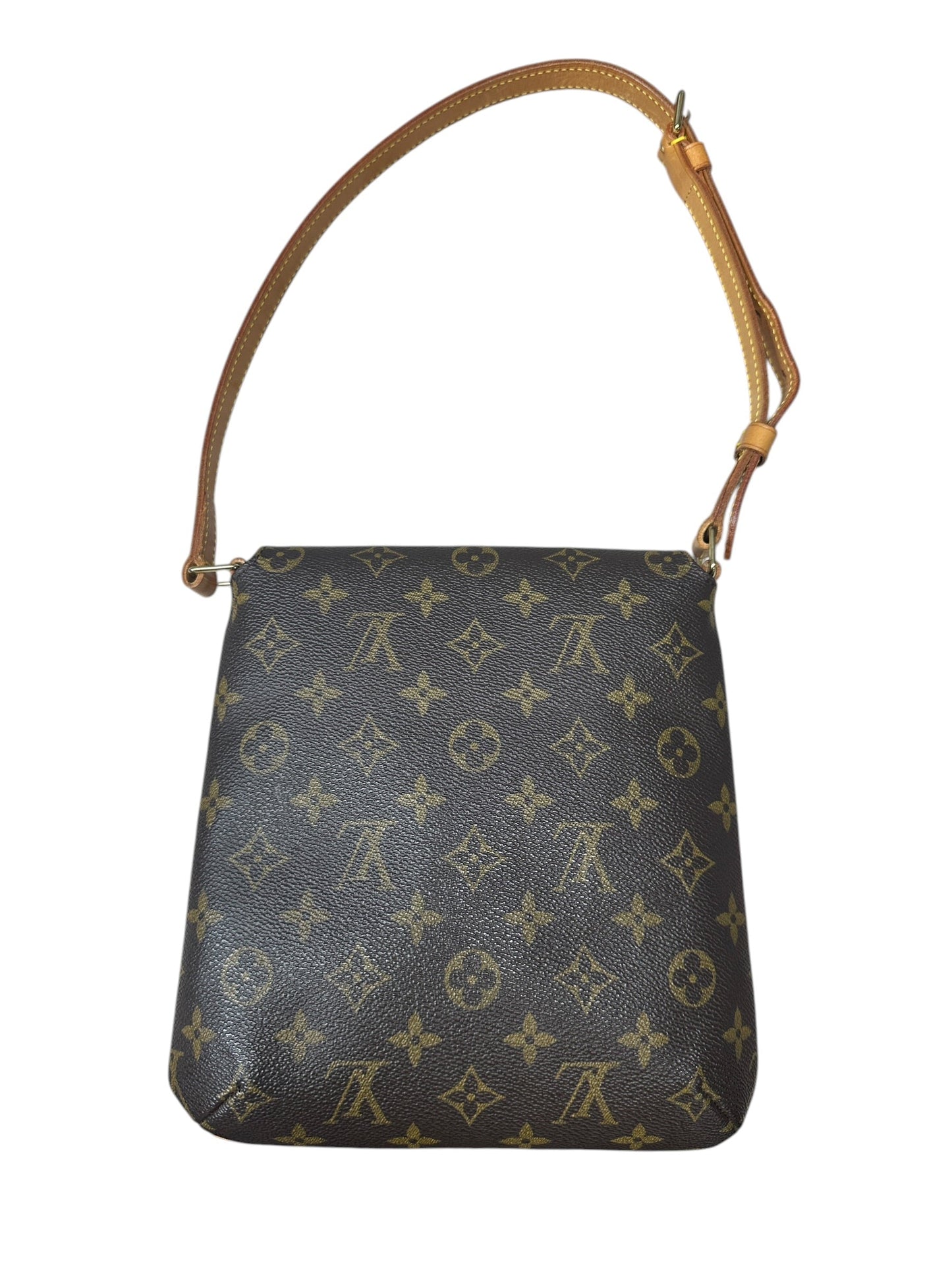 LOUIS VUITTON Monogram Musette Tango Shoulder Bag Brown Gold Hardware | Authentic Pre-Owned Luxury
