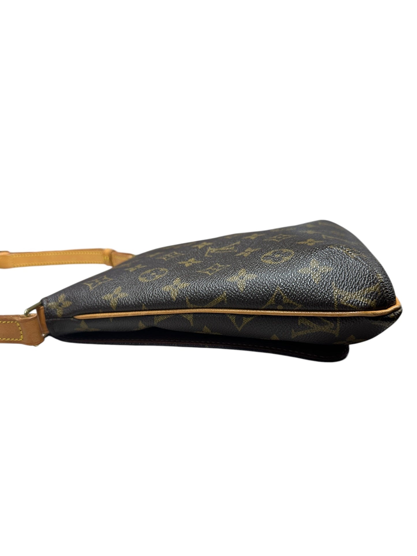 LOUIS VUITTON Monogram Musette Tango Shoulder Bag Brown Gold Hardware | Authentic Pre-Owned Luxury