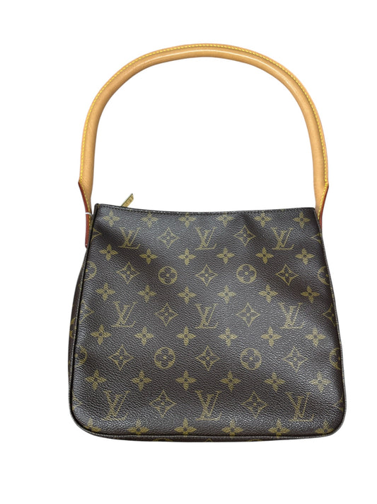 LOUIS VUITTON Monogram Looping MM Shoulder Bag Brown Gold Hardware | Authentic Pre-Owned Luxury