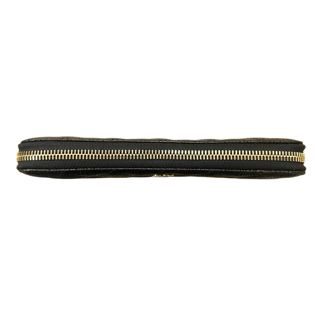 CHANEL Caviar Quilted Zip Around Long Wallet Black Gold Hardware | Authentic Pre-Owned Luxury