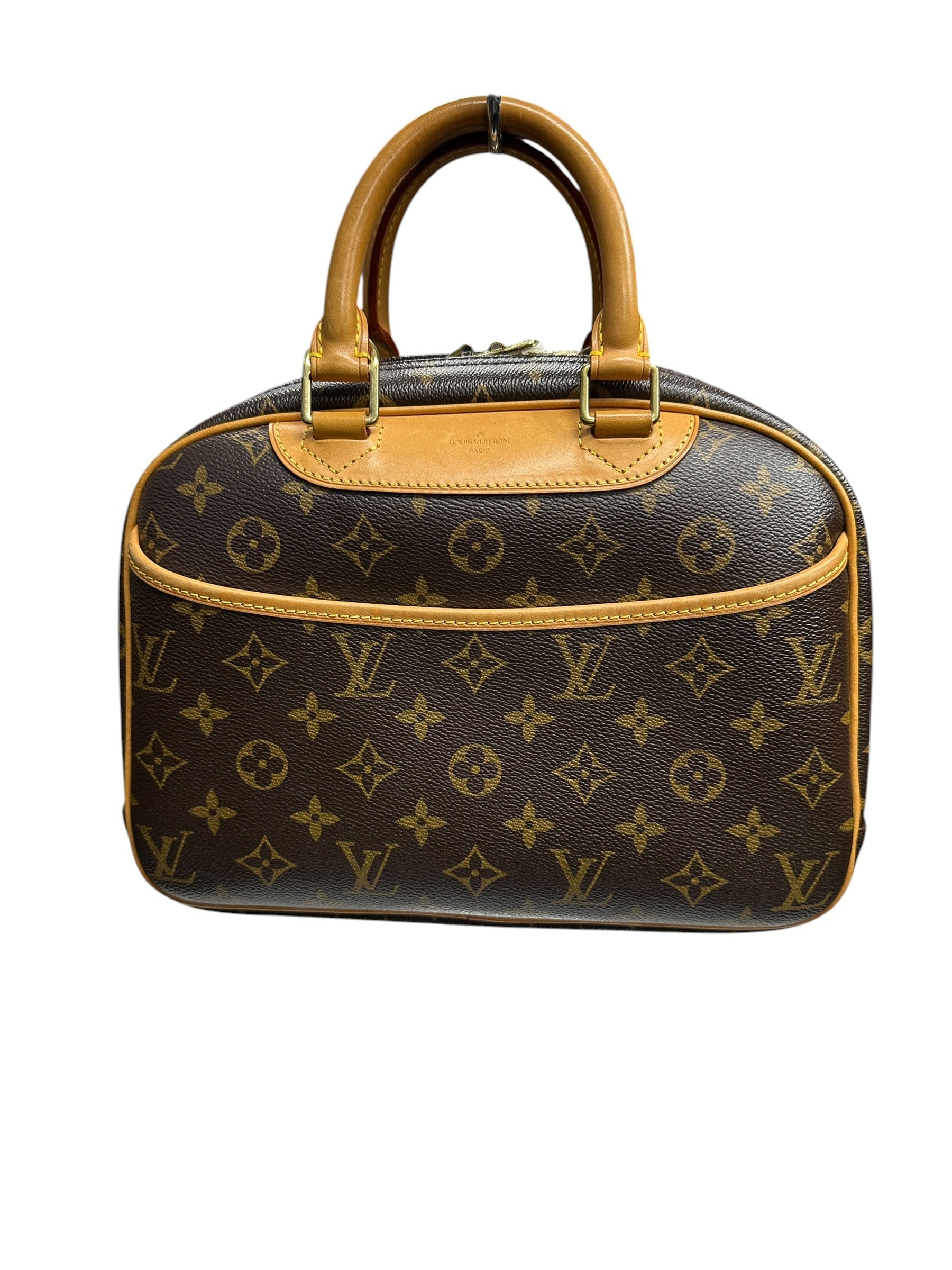LOUIS VUITTON Monogram Alma PM Handbag Brown Gold Hardware | Authentic Pre-Owned Luxury