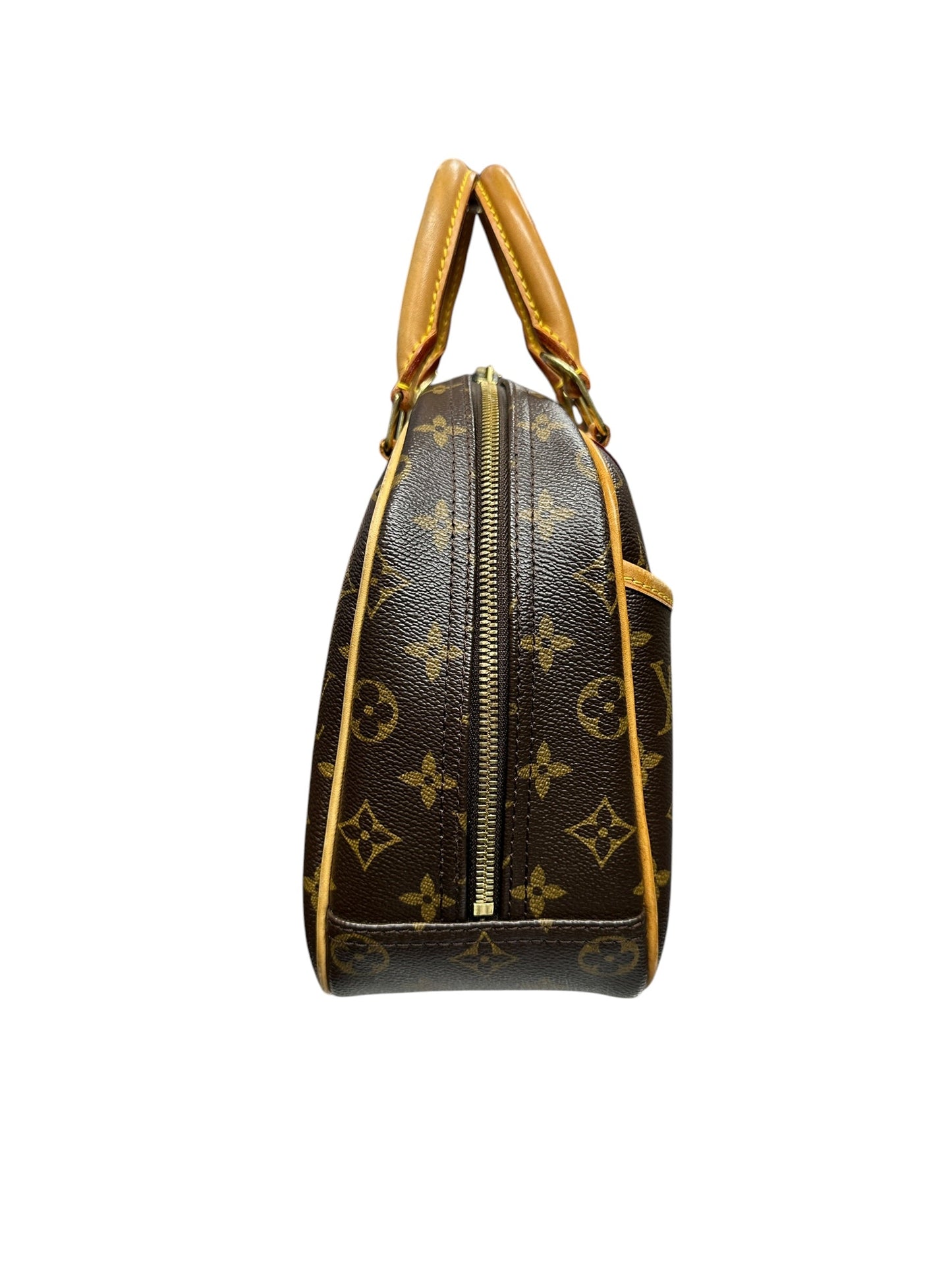 LOUIS VUITTON Monogram Alma PM Handbag Brown Gold Hardware | Authentic Pre-Owned Luxury