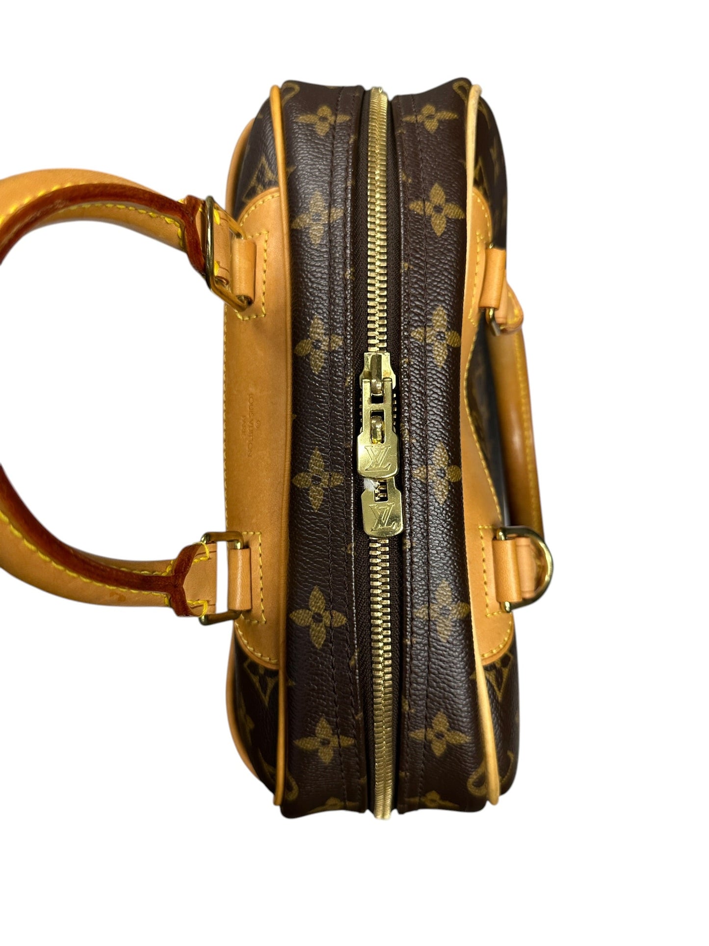LOUIS VUITTON Monogram Alma PM Handbag Brown Gold Hardware | Authentic Pre-Owned Luxury