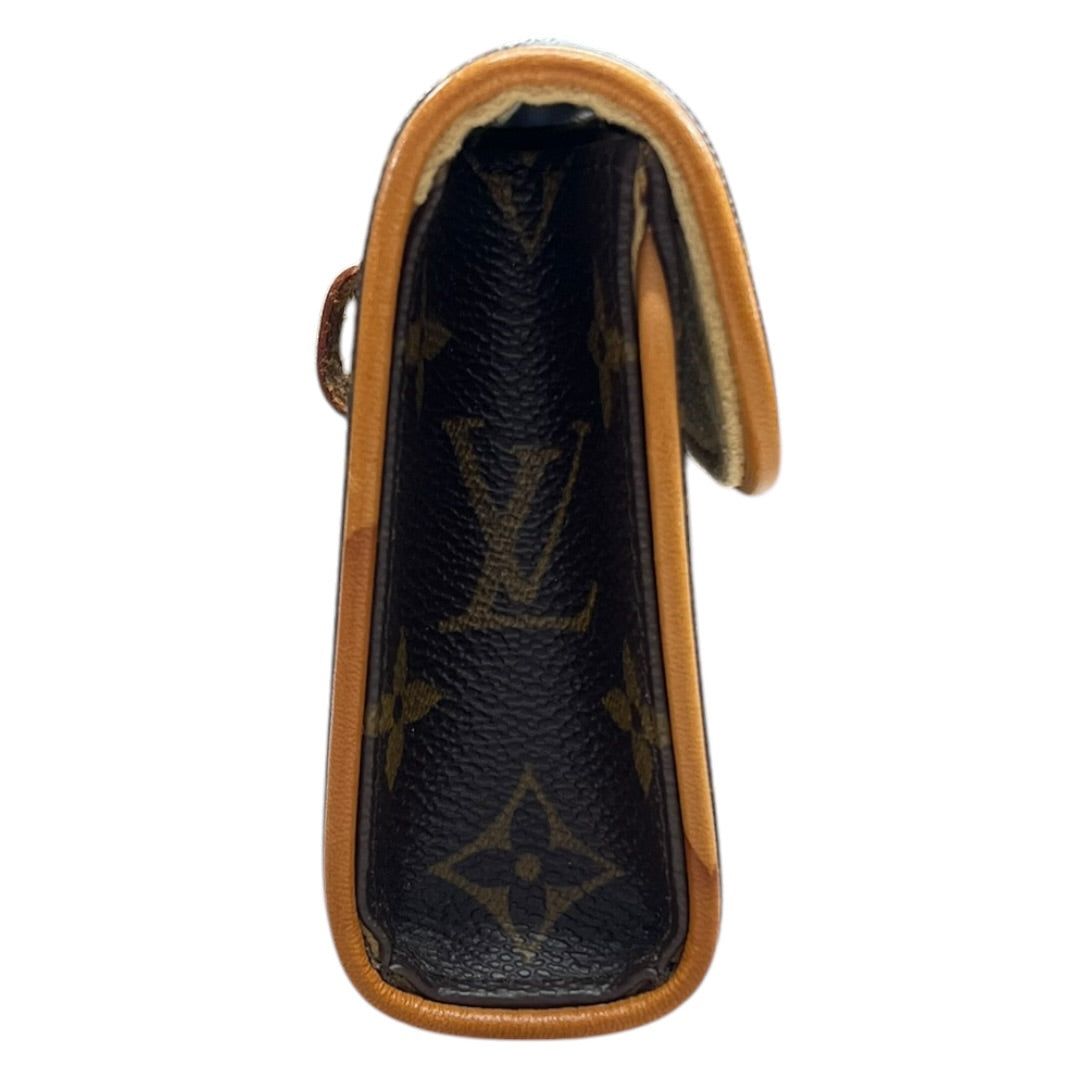 LOUIS VUITTON Monogram Pochette Florentine Waist Pouch Brown Gold Hardware | Authentic Pre-Owned Luxury