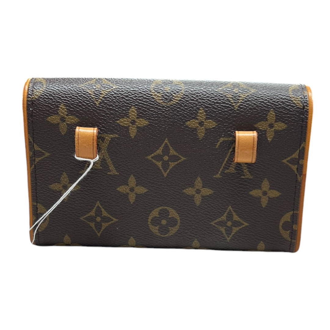 LOUIS VUITTON Monogram Pochette Florentine Waist Pouch Brown Gold Hardware | Authentic Pre-Owned Luxury