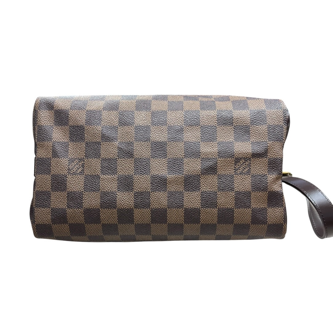 LOUIS VUITTON Damier Ebene Speedy 30 Handbag Brown Gold Hardware | Authentic Pre-Owned Luxury
