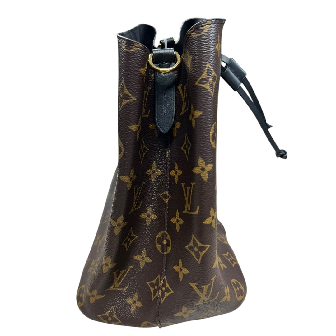 LOUIS VUITTON Monogram NeoNoe MM Bucket Bag Brown/Black Gold Hardware | Authentic Pre-Owned Luxury