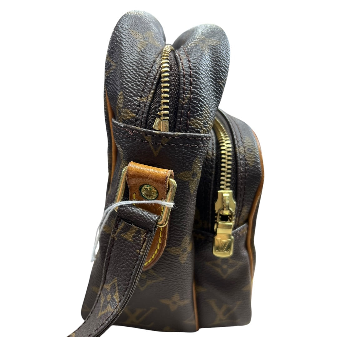 LOUIS VUITTON Monogram Nile Crossbody Bag Brown Gold Hardware | Authentic Pre-Owned Luxury