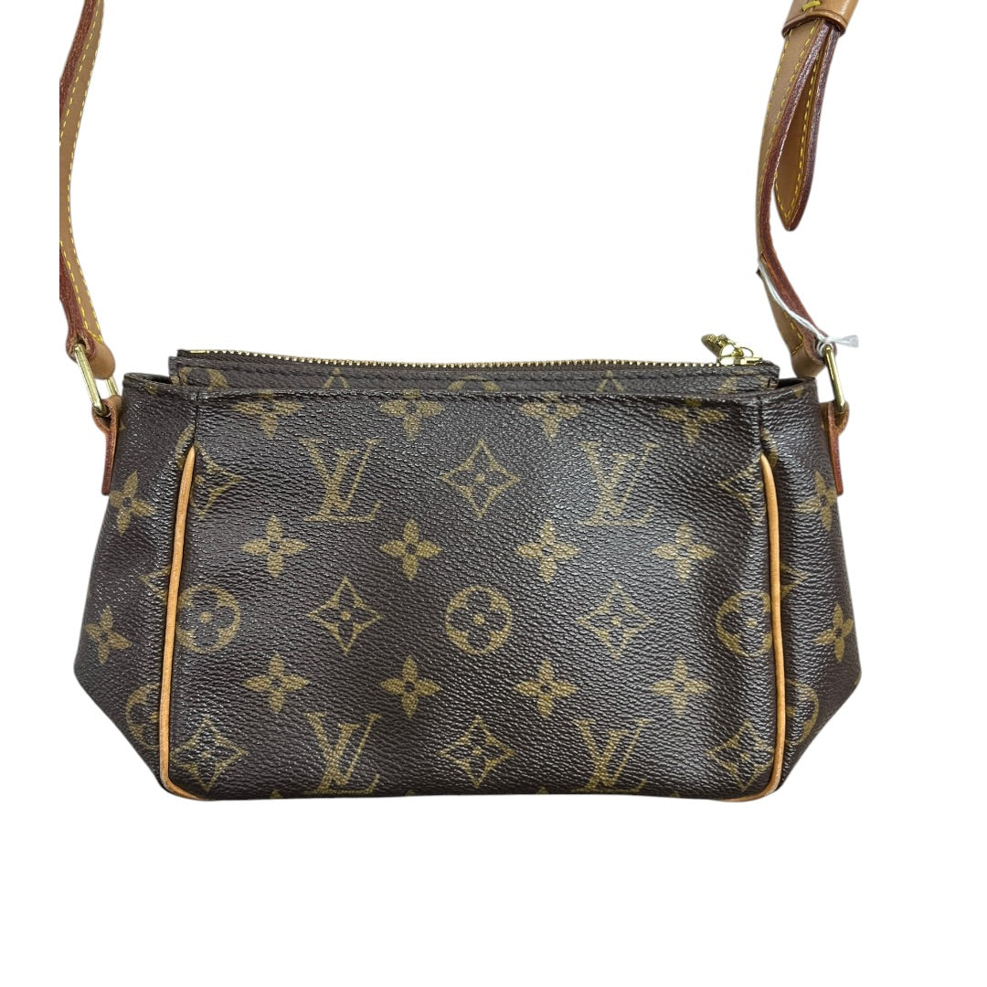 LOUIS VUITTON Monogram Viva Cite MM Crossbody Bag Brown Gold Hardware | Authentic Pre-Owned Luxury