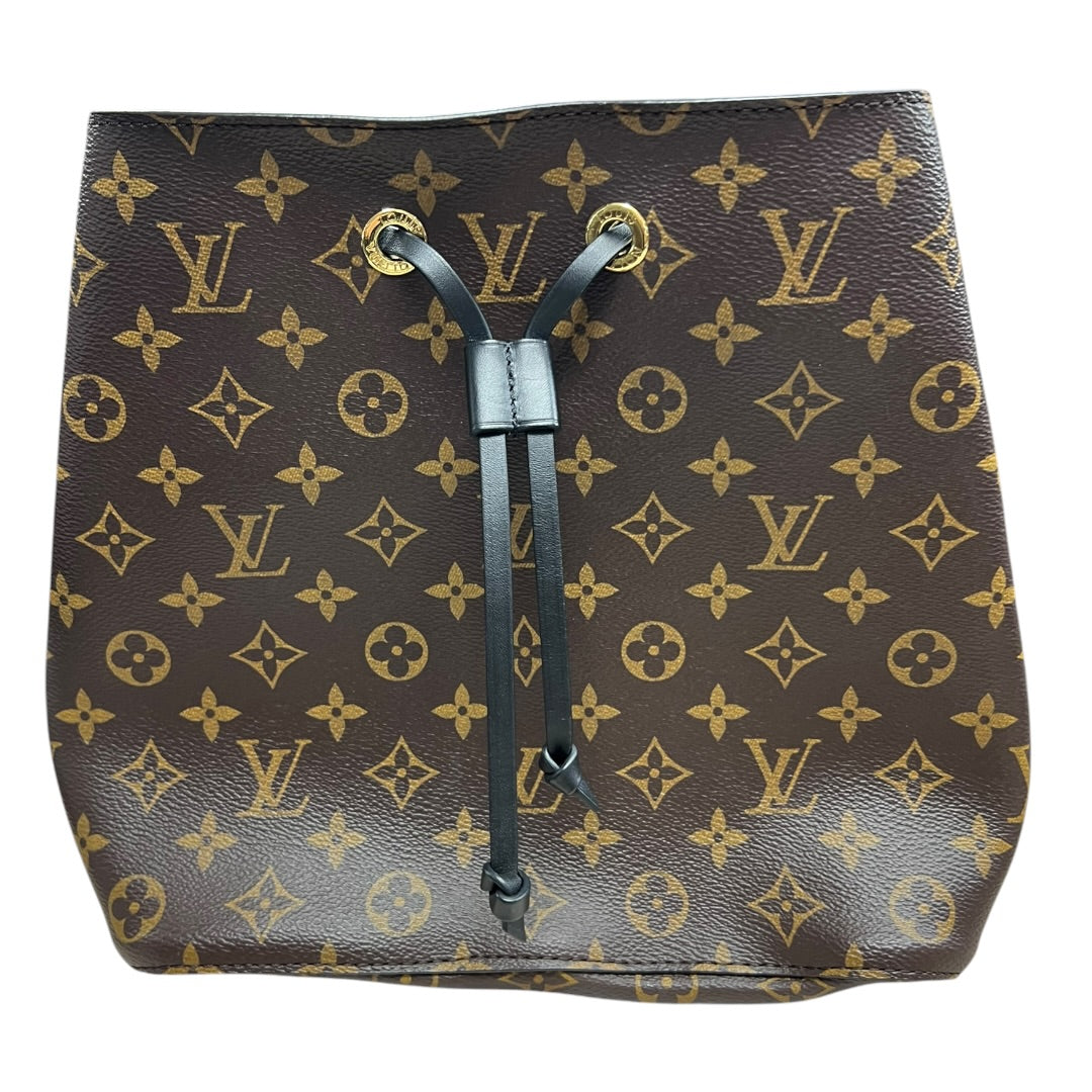 LOUIS VUITTON Monogram NeoNoe MM Bucket Bag Brown/Black Gold Hardware | Authentic Pre-Owned Luxury