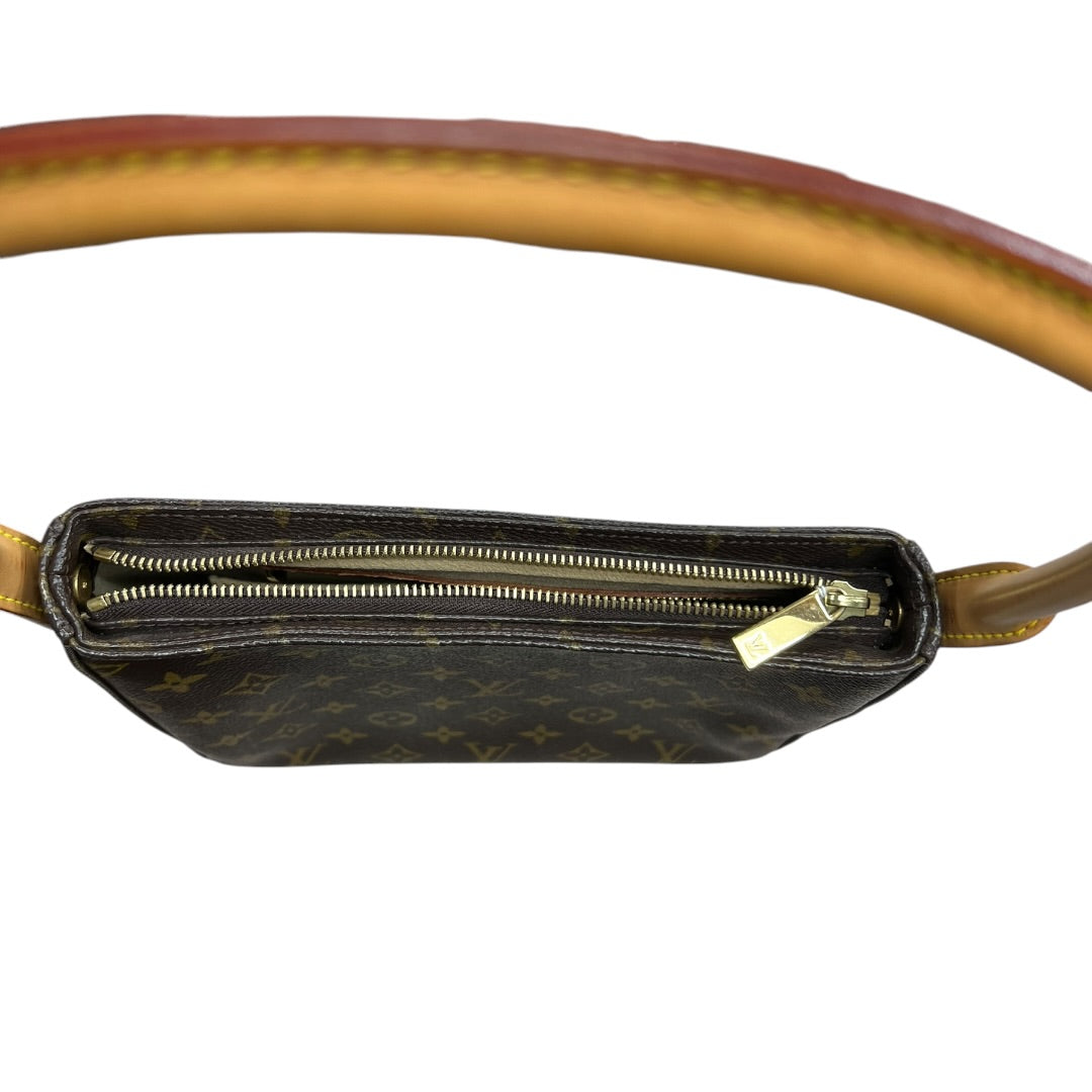 LOUIS VUITTON Monogram Looping MM Shoulder Bag Brown Gold Hardware | Authentic Pre-Owned Luxury