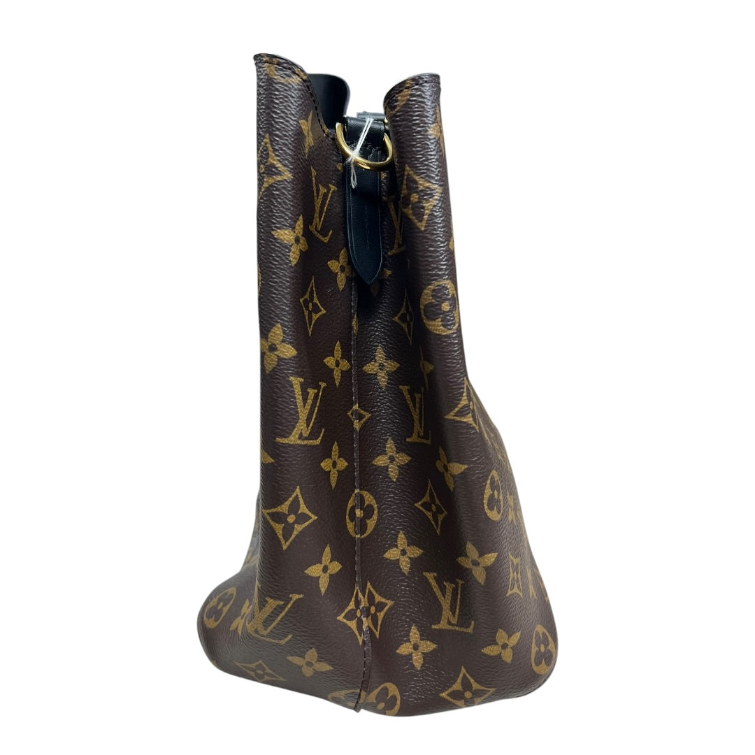 LOUIS VUITTON Monogram NeoNoe MM Bucket Bag Brown/Black Gold Hardware | Authentic Pre-Owned Luxury
