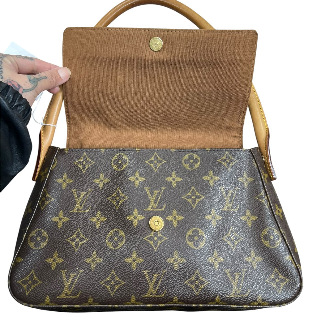 LOUIS VUITTON Monogram Looping GM Shoulder Bag Brown Gold Hardware | Authentic Pre-Owned Luxury