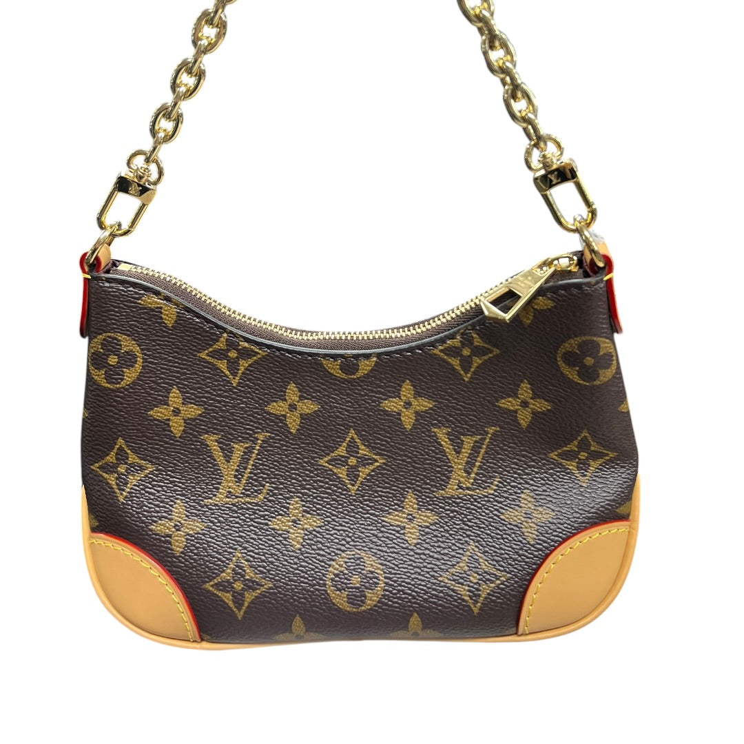 LOUIS VUITTON Monogram Croissant MM Shoulder Bag Brown Gold Hardware | Authentic Pre-Owned Luxury