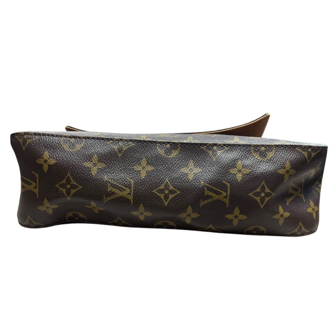 LOUIS VUITTON Monogram Looping GM Shoulder Bag Brown Gold Hardware | Authentic Pre-Owned Luxury