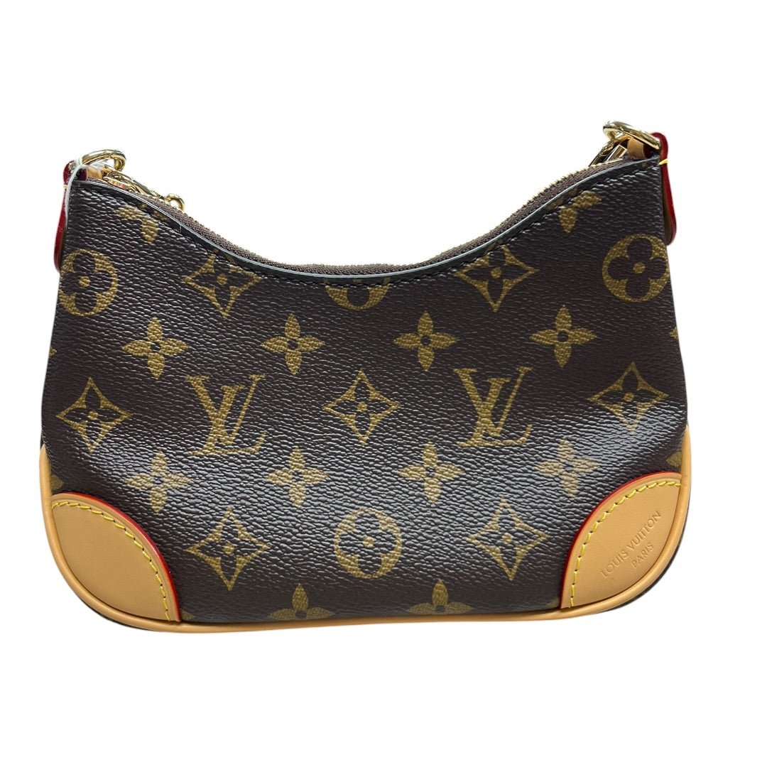LOUIS VUITTON Monogram Croissant MM Shoulder Bag Brown Gold Hardware | Authentic Pre-Owned Luxury