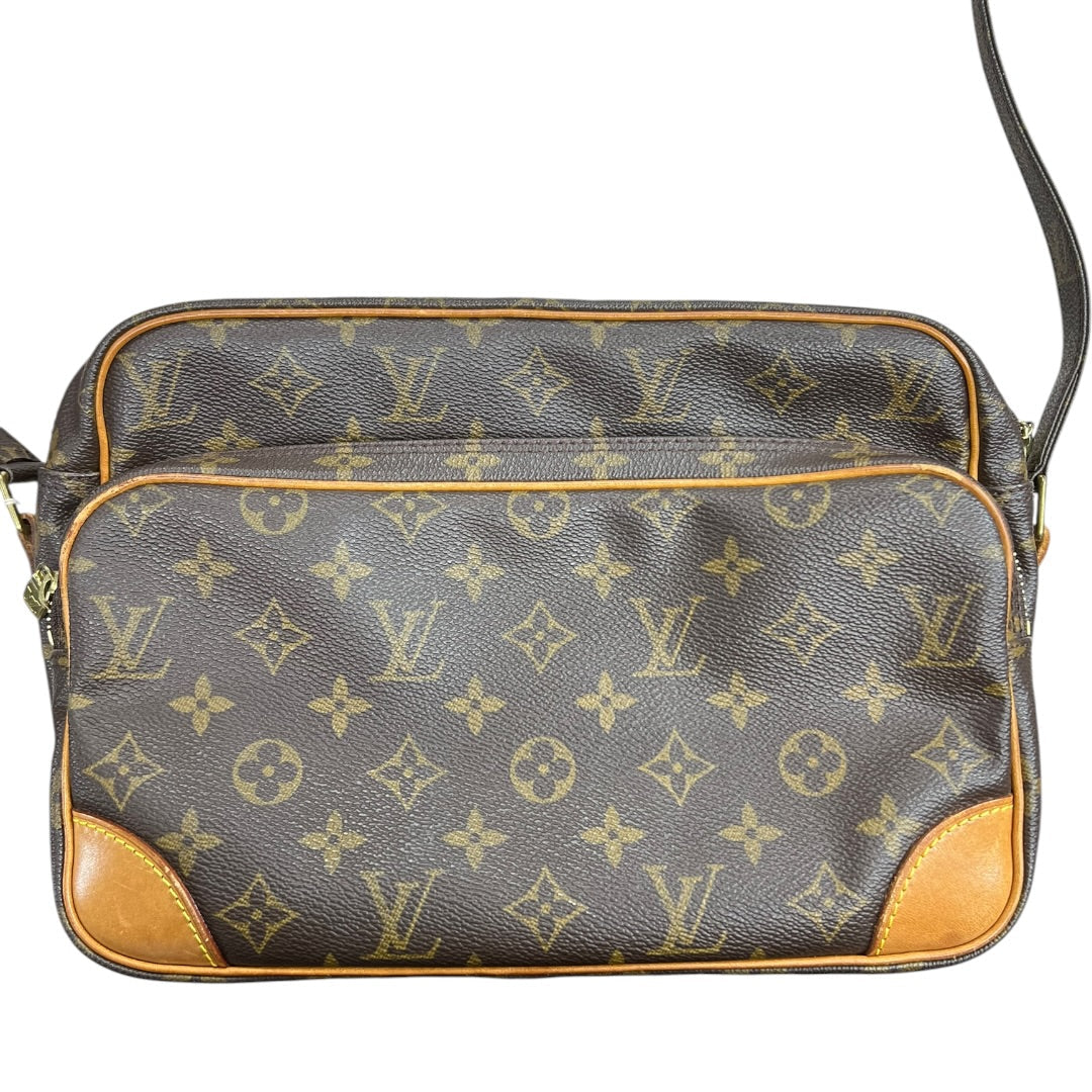 LOUIS VUITTON Monogram Nile Crossbody Bag Brown Gold Hardware | Authentic Pre-Owned Luxury