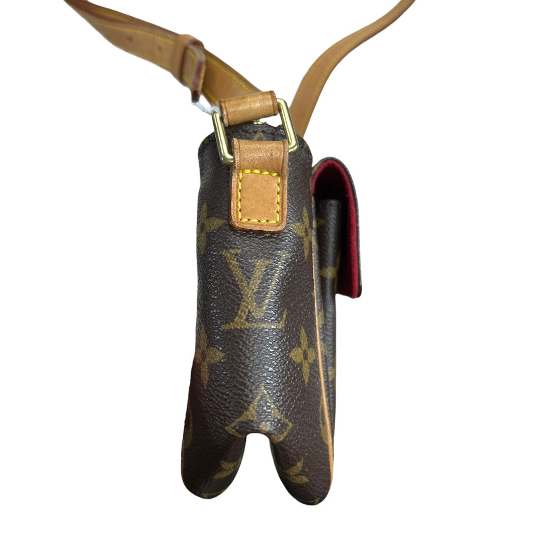 LOUIS VUITTON Monogram Viva Cite MM Crossbody Bag Brown Gold Hardware | Authentic Pre-Owned Luxury