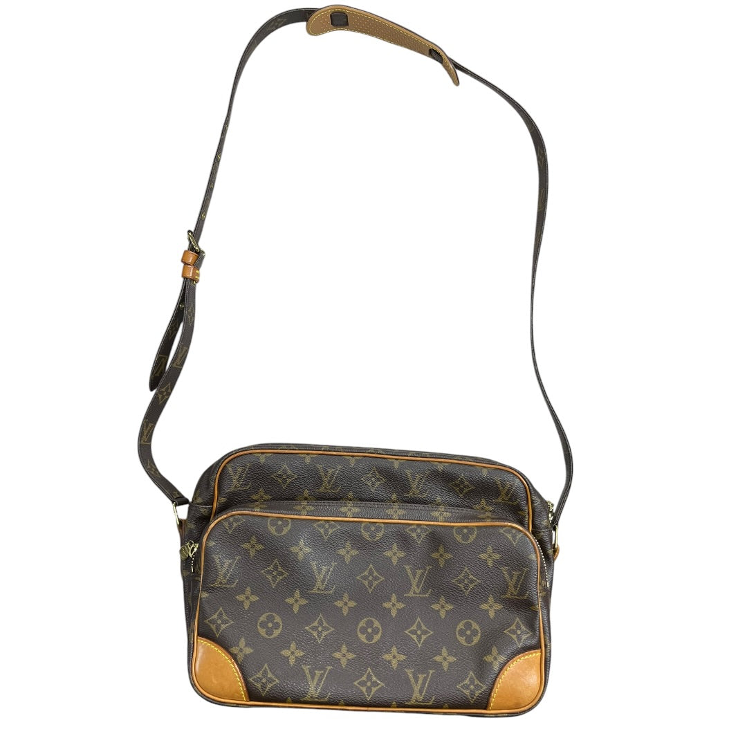 LOUIS VUITTON Monogram Nile Crossbody Bag Brown Gold Hardware | Authentic Pre-Owned Luxury