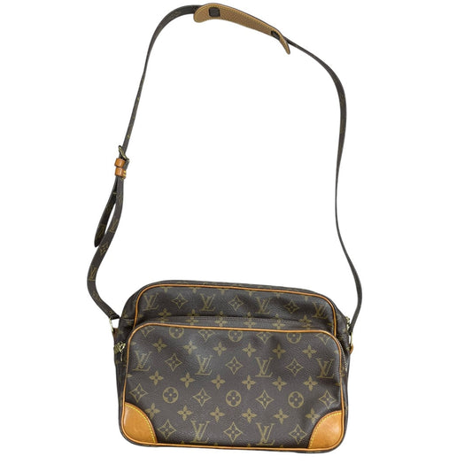 LOUIS VUITTON Monogram Nile Crossbody Bag Brown Gold Hardware | Authentic Pre-Owned Luxury