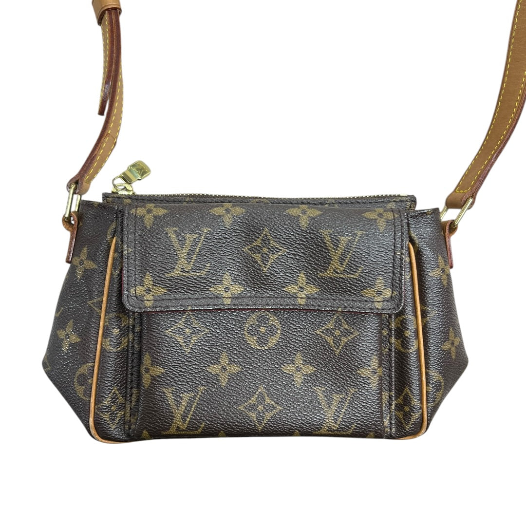 LOUIS VUITTON Monogram Viva Cite MM Crossbody Bag Brown Gold Hardware | Authentic Pre-Owned Luxury