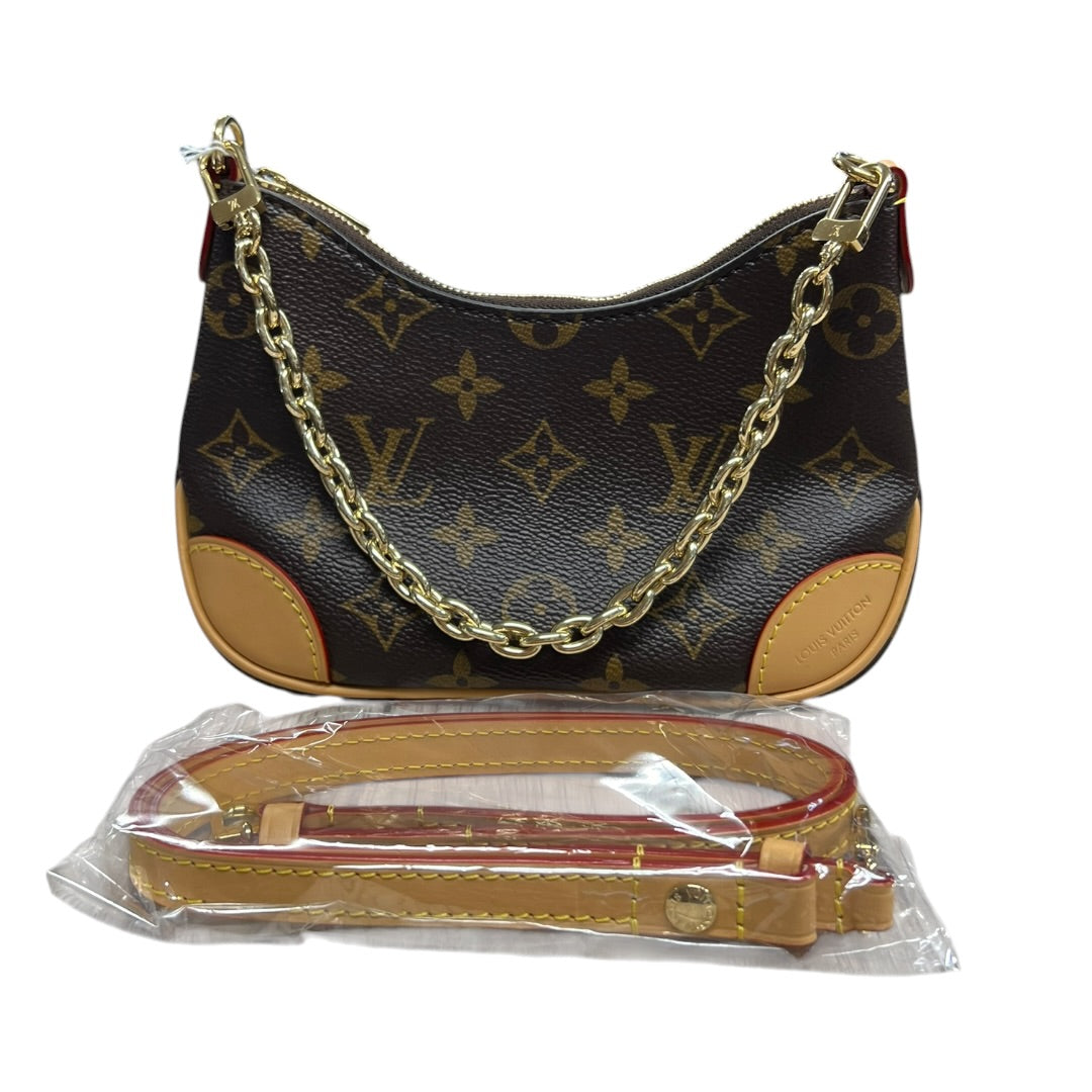 LOUIS VUITTON Monogram Croissant MM Shoulder Bag Brown Gold Hardware | Authentic Pre-Owned Luxury