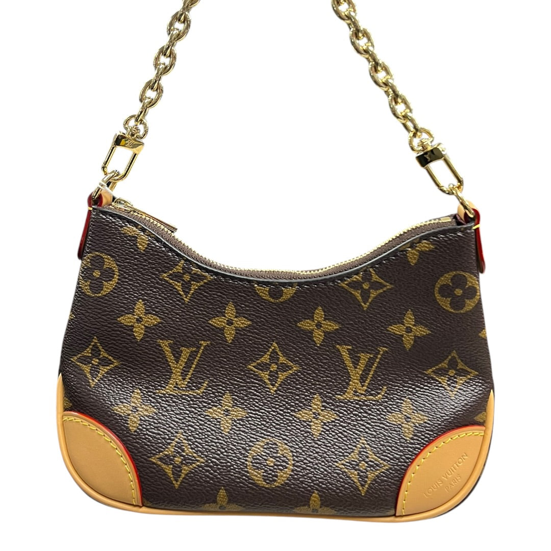 LOUIS VUITTON Monogram Croissant MM Shoulder Bag Brown Gold Hardware | Authentic Pre-Owned Luxury