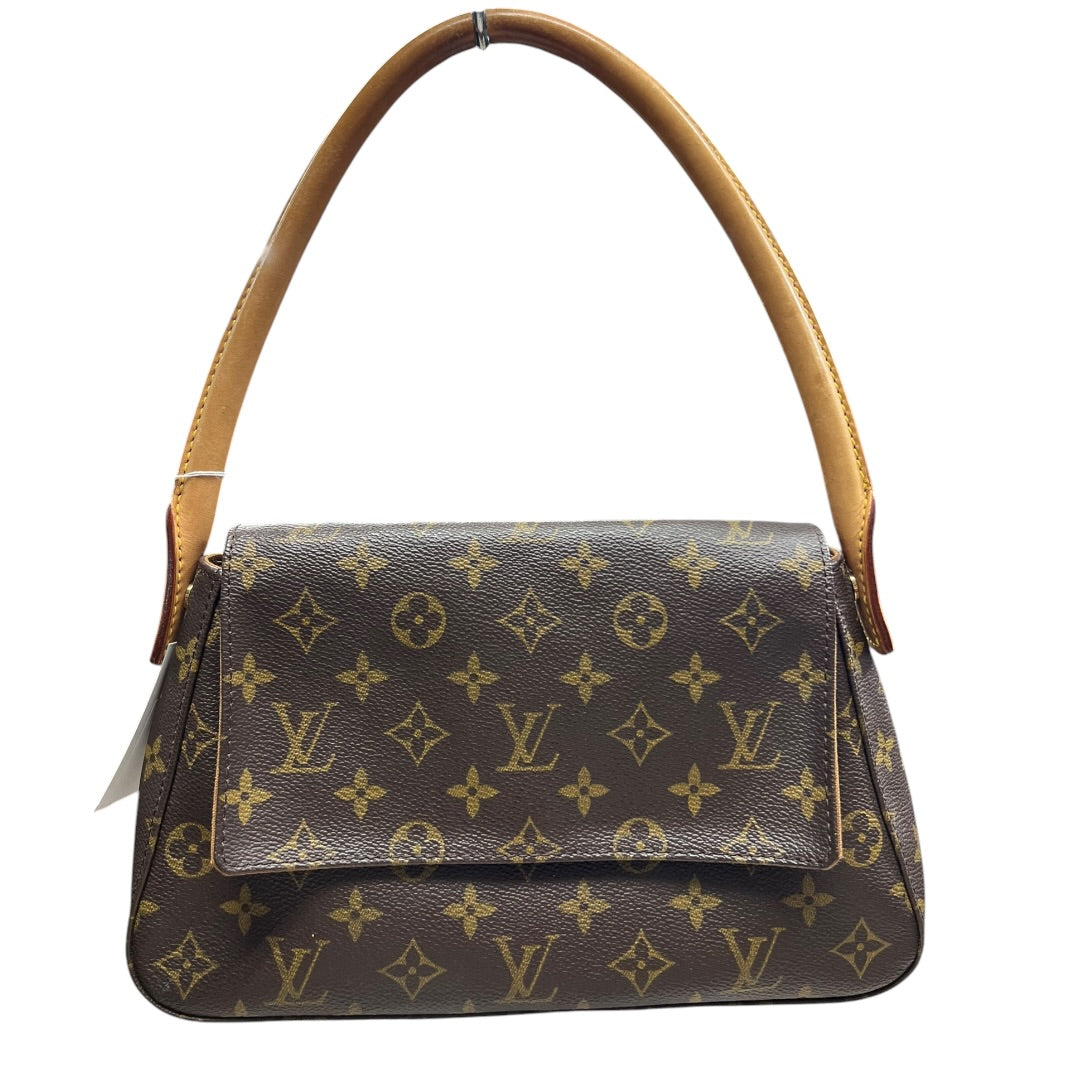 LOUIS VUITTON Monogram Looping GM Shoulder Bag Brown Gold Hardware | Authentic Pre-Owned Luxury