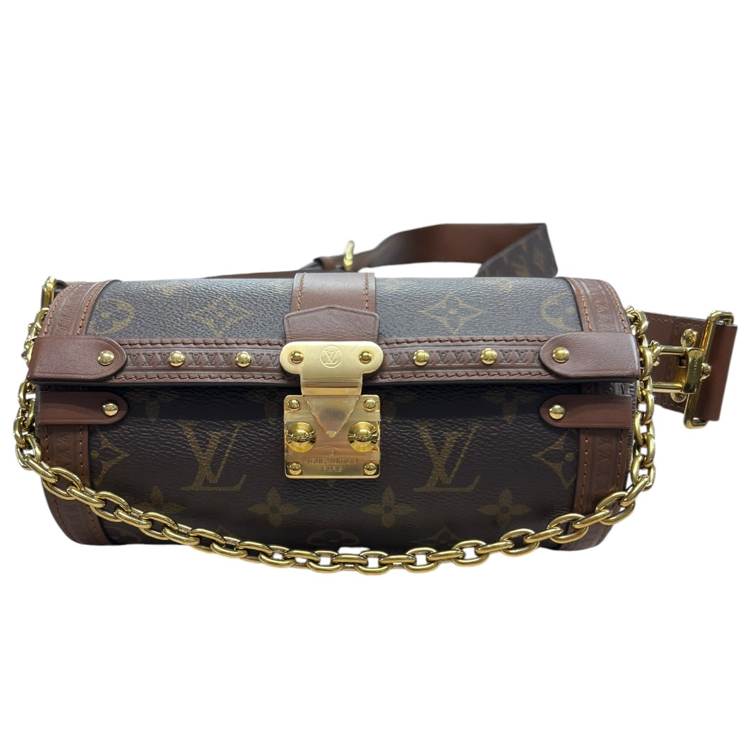 LOUIS VUITTON Monogram Papillon Trunk Shoulder Bag Brown Gold Hardware | Authentic Pre-Owned Luxury
