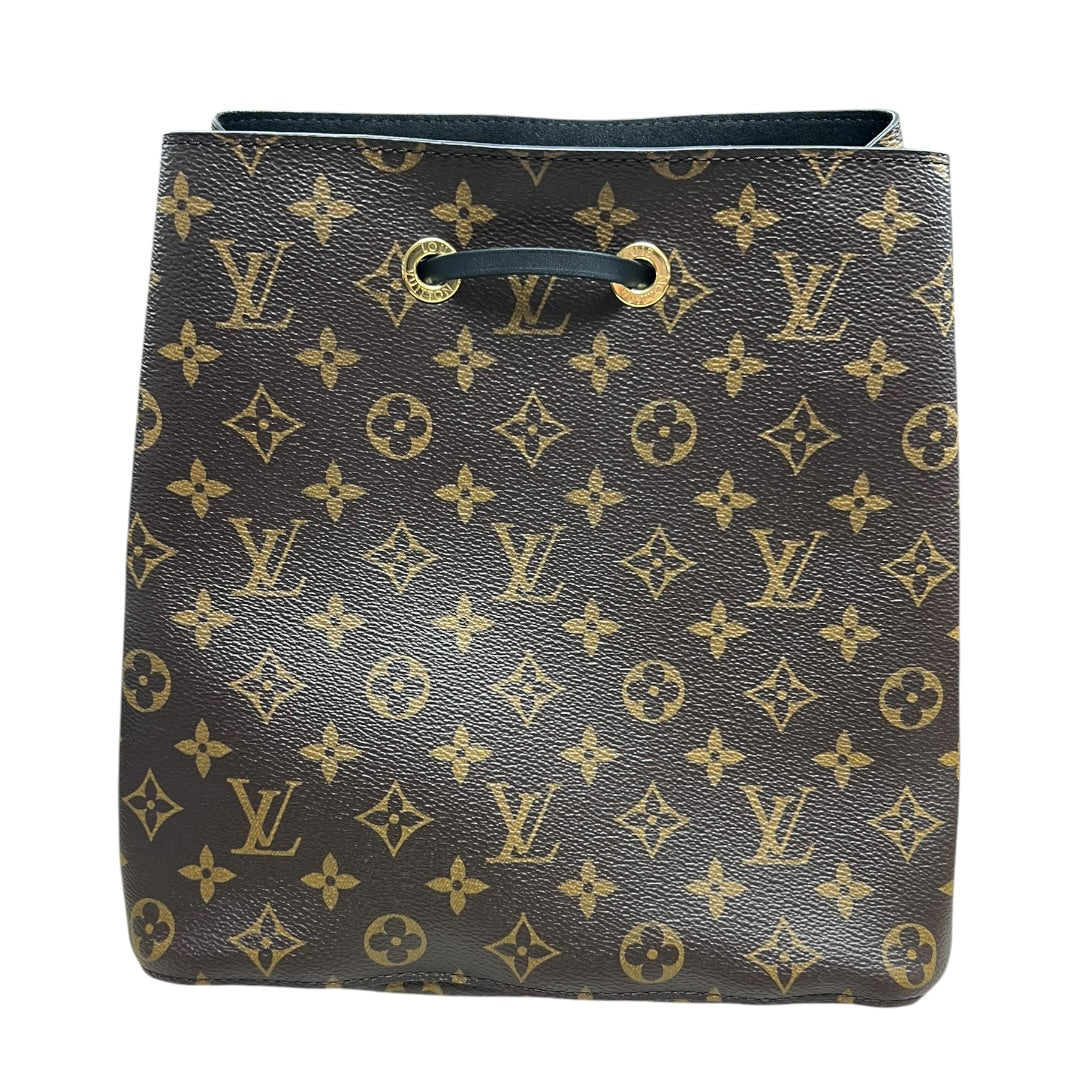 LOUIS VUITTON Monogram NeoNoe MM Bucket Bag Brown/Black Gold Hardware | Authentic Pre-Owned Luxury
