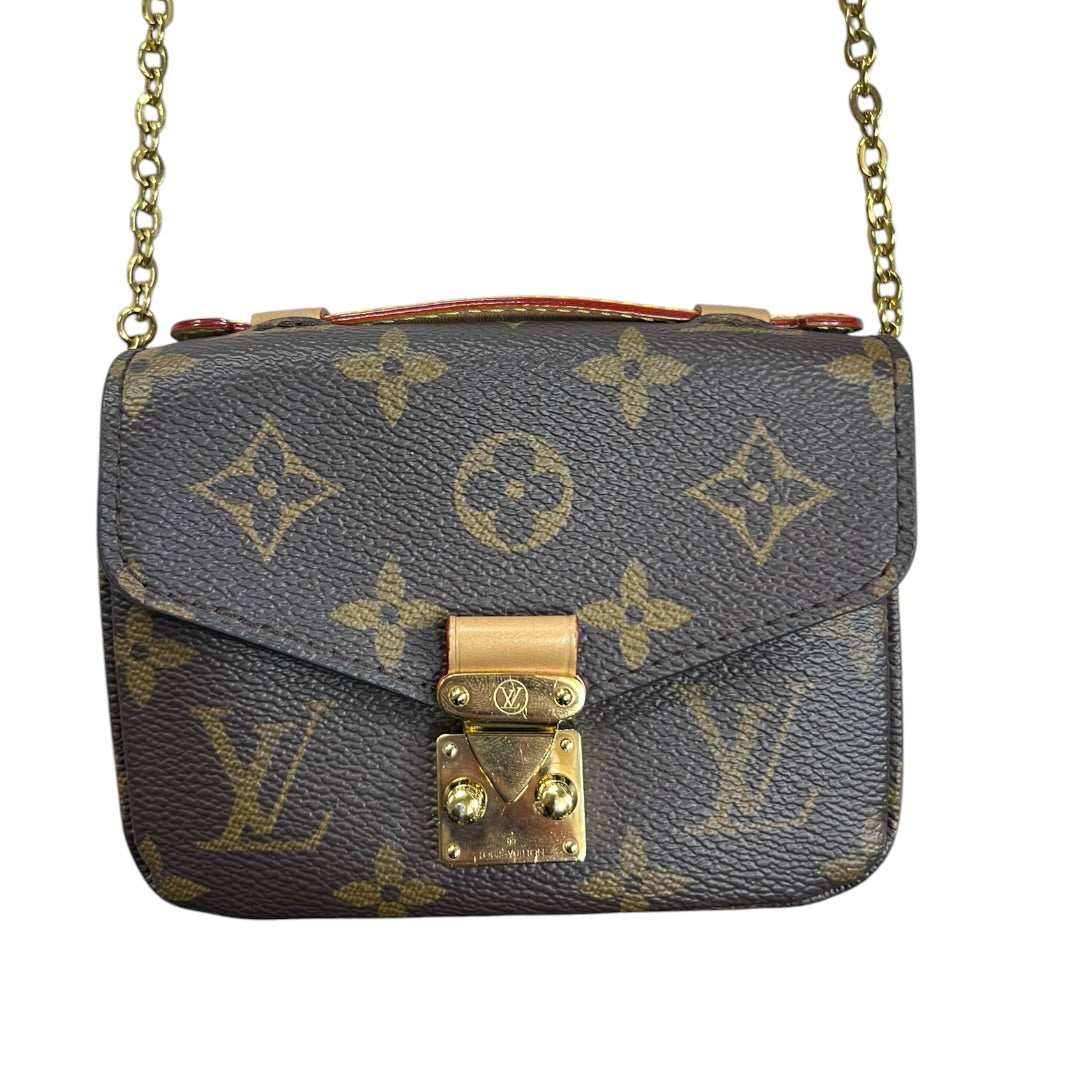 LOUIS VUITTON Monogram Pochette Metis Crossbody Bag Brown Gold Hardware | Authentic Pre-Owned Luxury
