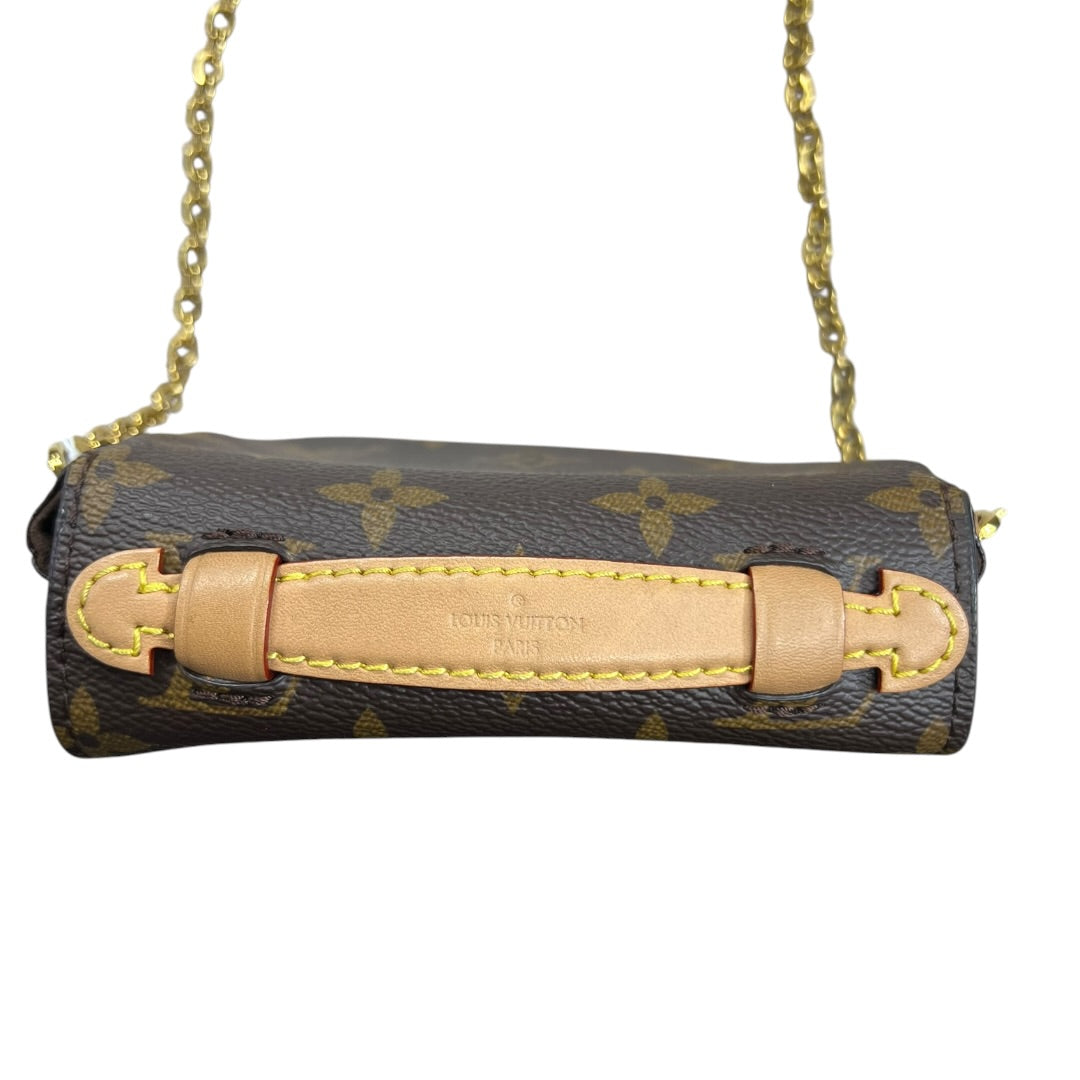 LOUIS VUITTON Monogram Pochette Metis Crossbody Bag Brown Gold Hardware | Authentic Pre-Owned Luxury