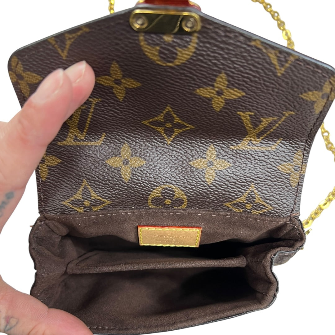 LOUIS VUITTON Monogram Pochette Metis Crossbody Bag Brown Gold Hardware | Authentic Pre-Owned Luxury