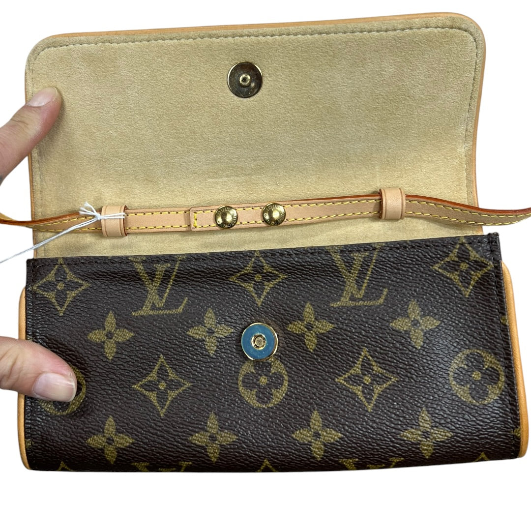 LOUIS VUITTON Monogram Pochette Florentine Waist Pouch Brown Gold Hardware | Authentic Pre-Owned Luxury