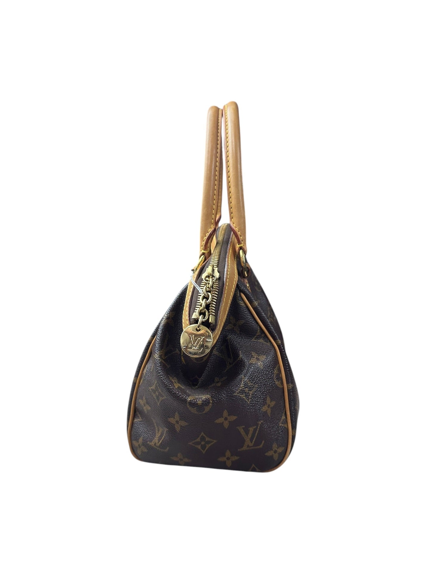 LOUIS VUITTON Monogram Tivoli PM Handbag Brown Gold Hardware | Authentic Pre-Owned Luxury