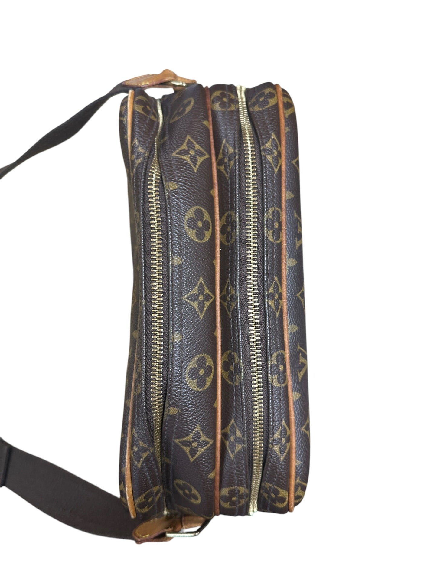 LOUIS VUITTON Monogram Reporter PM Crossbody Bag Brown Gold Hardware | Authentic Pre-Owned Luxury
