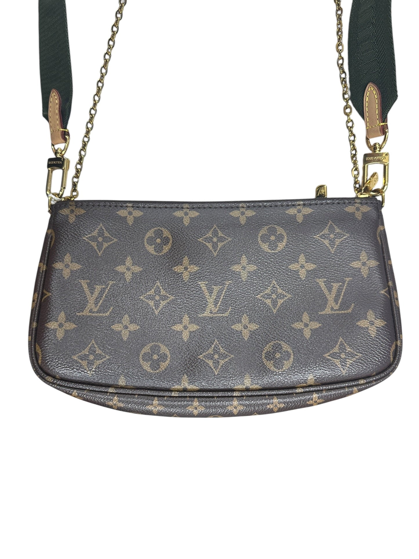 LOUIS VUITTON Monogram Multi Pochette Accessoires Crossbody Bag Brown Khaki Gold Hardware | Authentic Pre-Owned Luxury